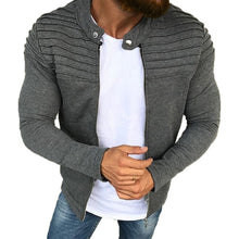 Load image into Gallery viewer, Streetwear Mens Jackets Coats Solid Patchwork Stand Collar Hiphop Chaqueta Masculina Jackets Male Overcoat Winter Mens Clothing