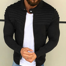 Load image into Gallery viewer, Streetwear Mens Jackets Coats Solid Patchwork Stand Collar Hiphop Chaqueta Masculina Jackets Male Overcoat Winter Mens Clothing