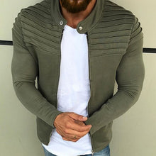 Load image into Gallery viewer, Streetwear Mens Jackets Coats Solid Patchwork Stand Collar Hiphop Chaqueta Masculina Jackets Male Overcoat Winter Mens Clothing